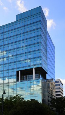 Columbia şehir merkezindeki modern bina, Güney Carolina 'nın başkenti.