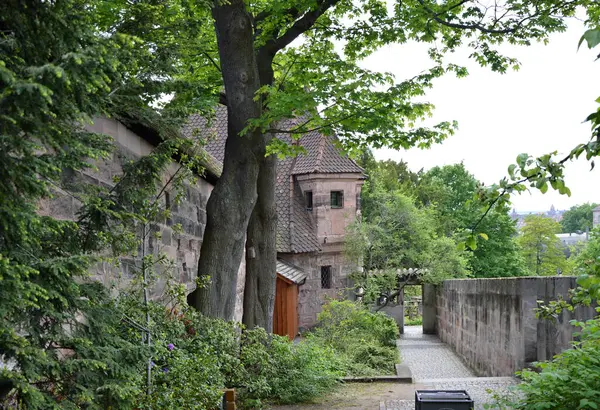 Nuremberg, Franconia, Bavyera 'daki Tarihi Kale