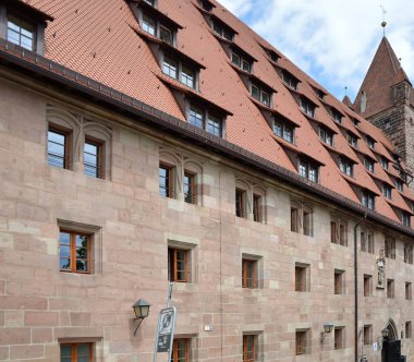 Nuremberg, Franconia, Bavyera 'daki Tarihi Bina