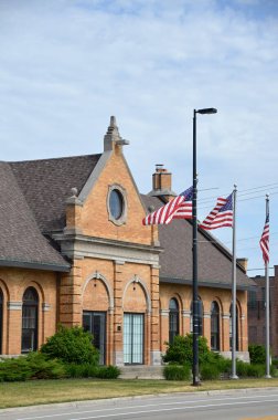 Historical Building in Green Bay, Wisconsin clipart