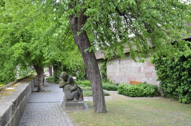 Nuremberg, Flanconia, Bavyera 'daki Tarihi Kale