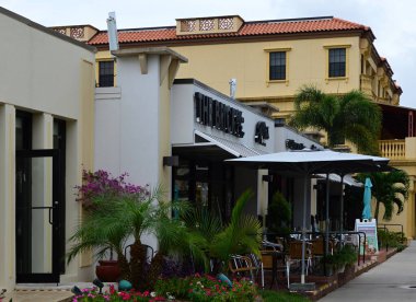 Napoli şehir merkezindeki sokak manzarası Meksika Körfezi, Florida