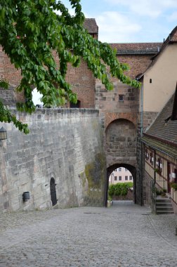 Nuremberg, Franconia, Bavyera 'daki Tarihi Kale