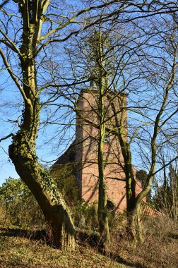 Historical Church in the Village Stellichte, Lower Saxony clipart