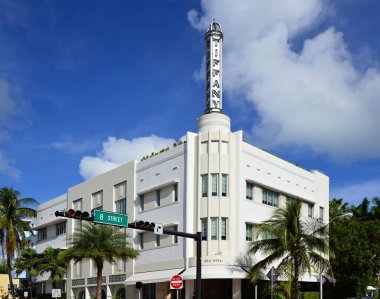 Miami South Beach, Florida 'daki Tarihi Sanat Deko Binası