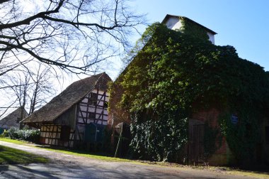 Historical Farm in the Village Eystrup, Lower Saxony clipart