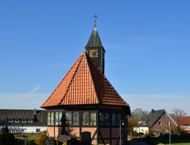 Historical Chapel in the Village Wittorf, Lower Saxony clipart