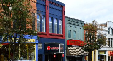 Asheville, Kuzey Carolina 'da Sokak Sahnesi