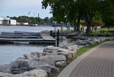 Promenade at the Fox River in Green Bay, Wisconsin