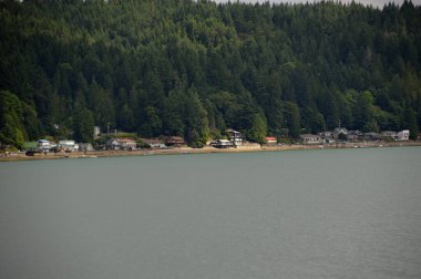 Washington Olimpiyat Yarımadası 'ndaki Puget Sound' da manzara