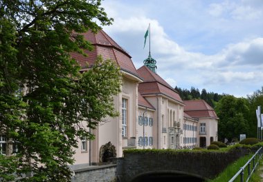 Historical Building in the Town Bad Elster, Saxony clipart