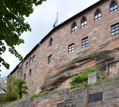 Nuremberg, Franconia, Bavyera 'daki Tarihi Kale