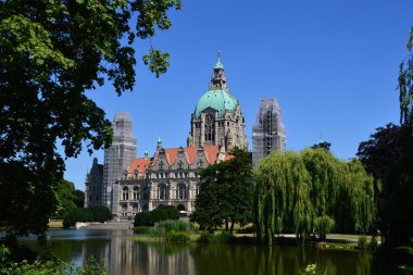 Aşağı Saksonya 'nın başkenti Hannover' daki tarihi belediye binası.