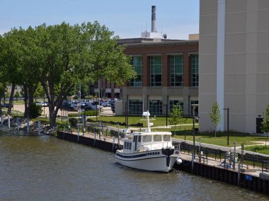 Promenade at the Fox River in Green Bay, Wisconsin