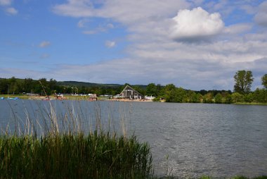 Hohenfelden, Thuringia 'daki Rezervuar Panorama Manzarası
