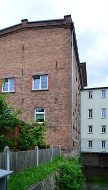 Thüringen 'in Kötü Berka kasabasındaki tarihi su değirmeni.