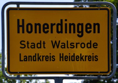 Honerdingen Köyü Şehir Sınırı, Walsrode, Aşağı Saksonya