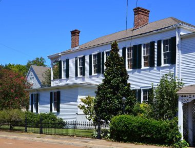 Mississippi Natchez 'deki tarihi bina.