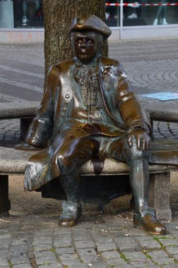 Schleswig-Holstein 'in başkenti Kiel' deki heykel