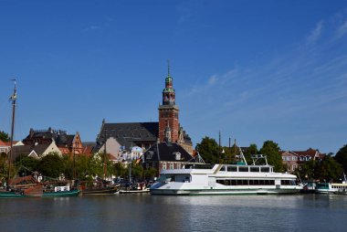 Kasaba Leer, Frisia, Aşağı Saksonya 'da Panorama