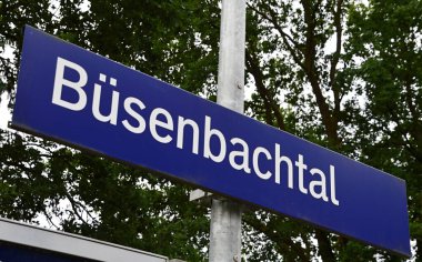 Heath Lueneburger Heide, Aşağı Saksonya 'daki Buesenbachtal Tren İstasyonu