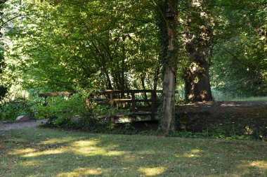 Aşağı Saksonya 'daki Tarihi Manastır Wienhausen' e park et.