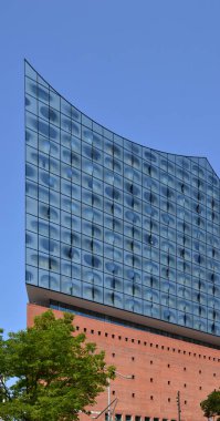 Hanse City Hamburg 'daki Modern Konser Salonu Elbphilharmonie
