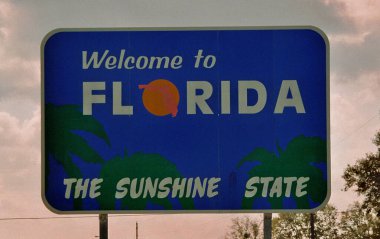 Florida işaret e hoş geldiniz