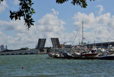 Marina şehir merkezinde Miami, Florida