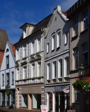 Buxtehude 'un Eski Kasabası, Aşağı Saksonya' daki Tarihi Binalar