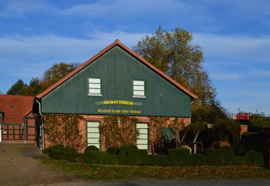 Sonbaharda Erbhof Kalesi Thedinghausen, Aşağı Saksonya 'da