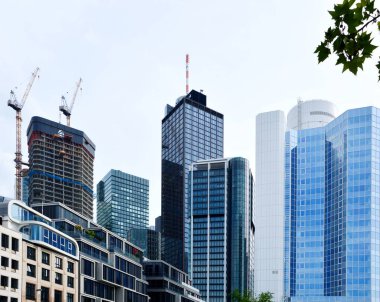 Frankfurt 'taki Modern Binalar River Main' de, Hesse