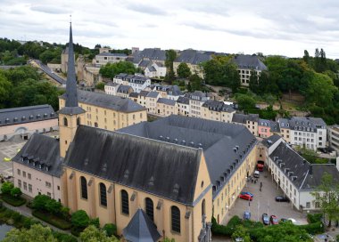 Lüksemburg 'un başkenti Grund Mahallesindeki Tarihi Manastır