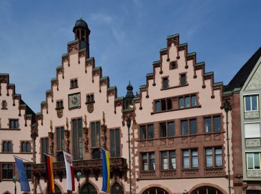 Frankfurt 'un eski bir kasabasındaki tarihi belediye binası, Hesse