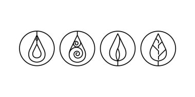 Lazer kesme ya da cnc makineli dört Enstrüman Yaprak Tasarımı