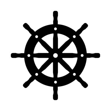 Ship Wheel vector design for metal wall art
