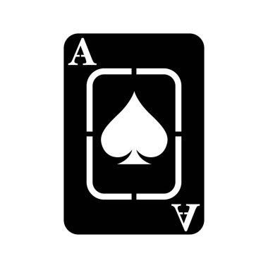 Duvar dekorasyonu için maça tasarımı ası