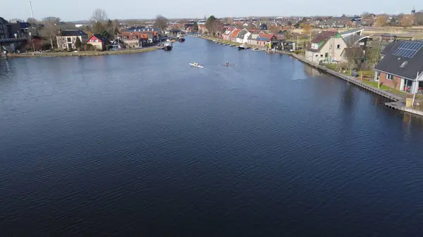 Hollanda 'nın hava manzaralı Polzeva şehri