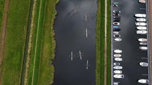 Kayıklı bir İHA 'nın hava görüntüsü