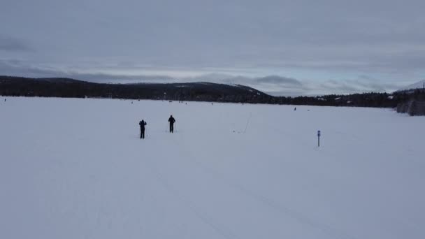 Winter Landscape Finland Nature Travel — Stock Video
