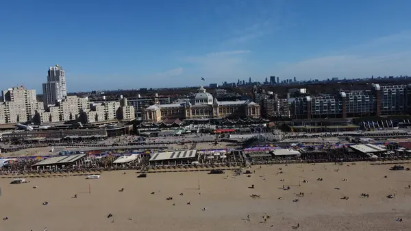 Scheveningen 'in Drone görünümü