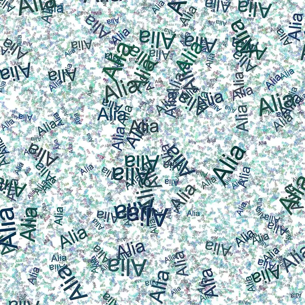 Stock image Confetti words Alia bright DanubeCornflower Blue