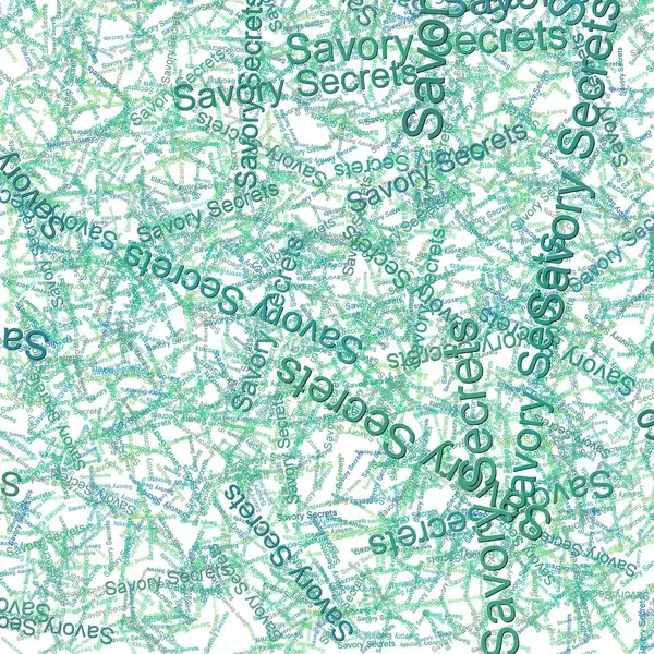 stock image Confetti words Savory Secrets dark Mountain MeadowPastel Green