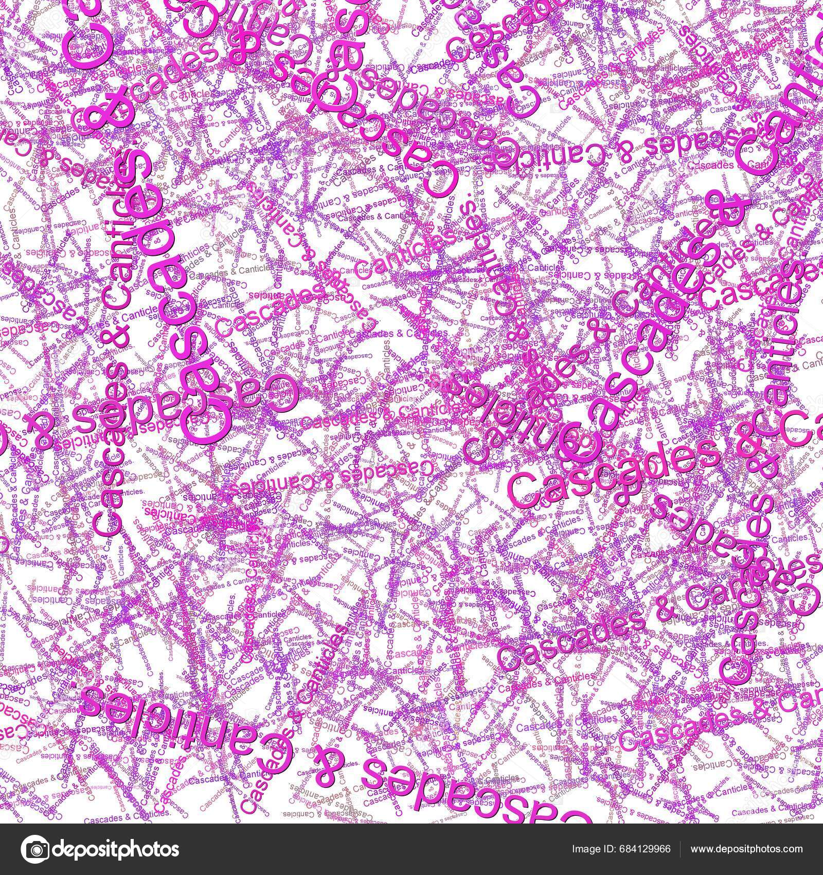 Confetti Words Cascades Canticles Dark Electric Violetpurple Heart Stock Photo by ©psmcintyre