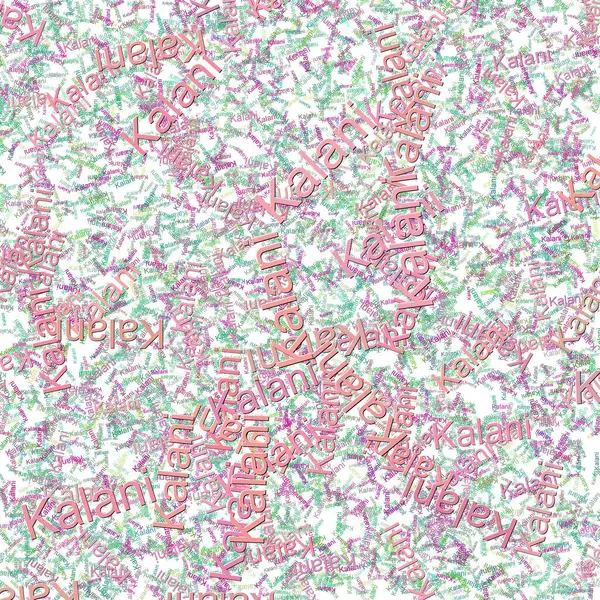 stock image Confetti words Kalani  Red VioletMountain Meadow