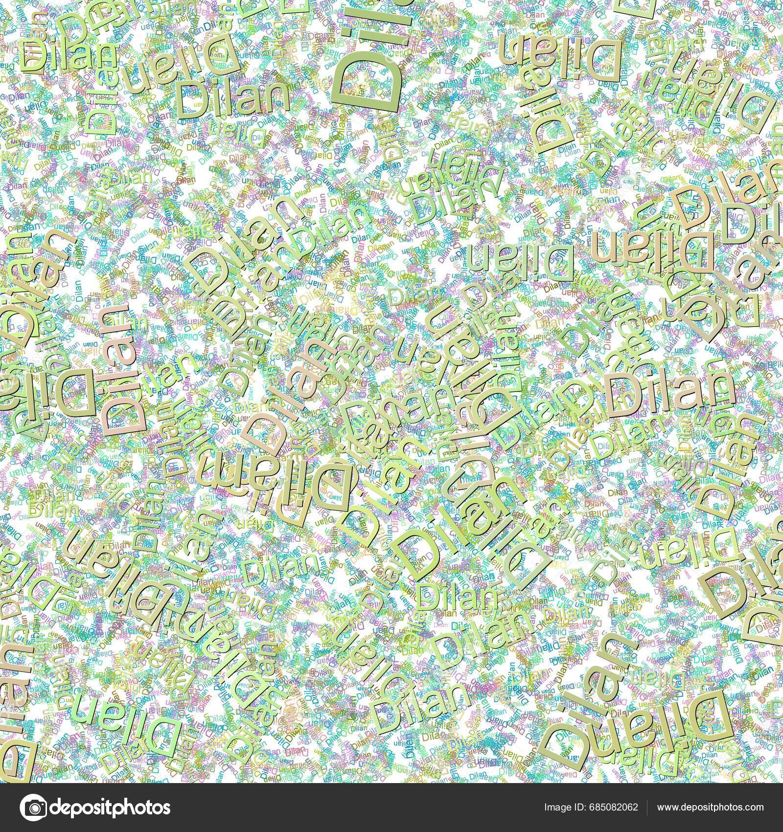 Confetti Words Dilan Bright Javacerulean Stock Photo by ©psmcintyre 685082062