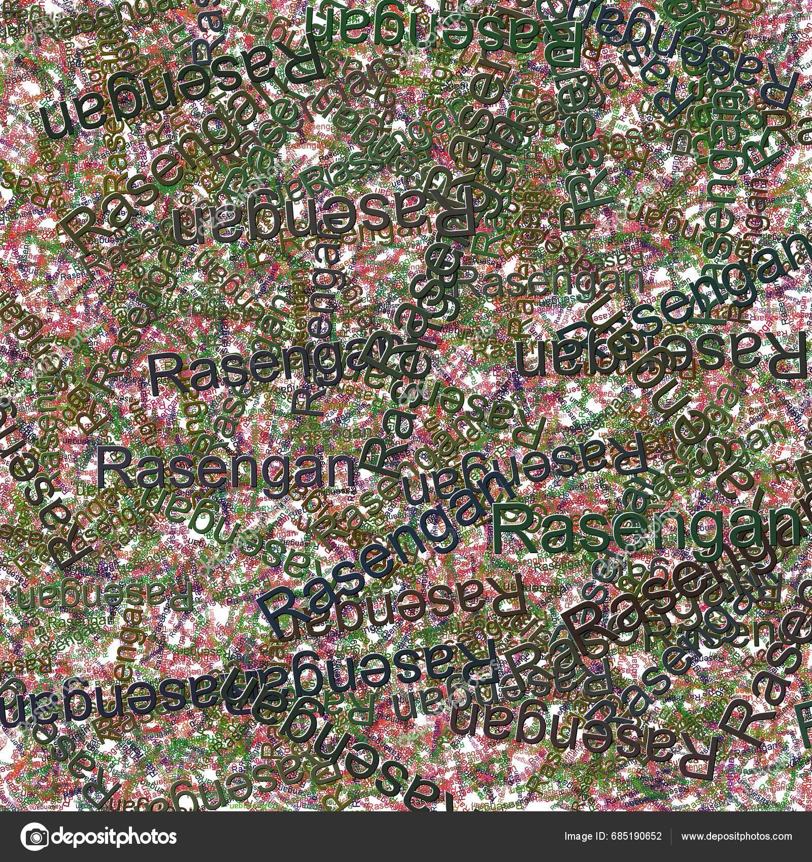 Confetti Words Rasengan Bright Monzaforest Green Stock Photo by ©psmcintyre 685190652