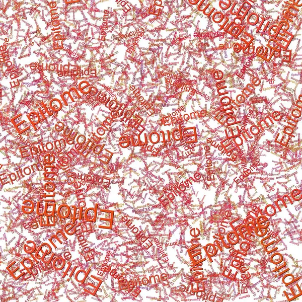 stock image Confetti words Epitome  MonzaThunderbird