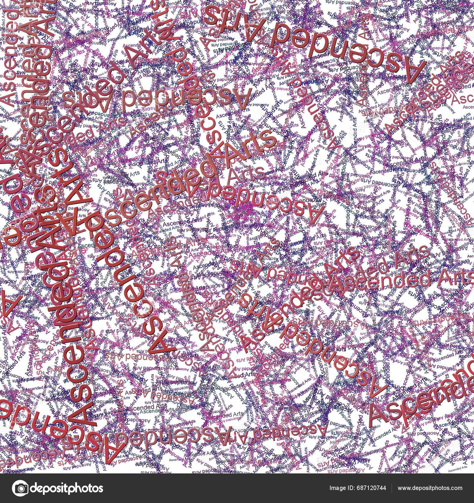 Confetti Words Ascended Arts Dark Persian Indigojacarta Stock Photo by ©psmcintyre 687120744