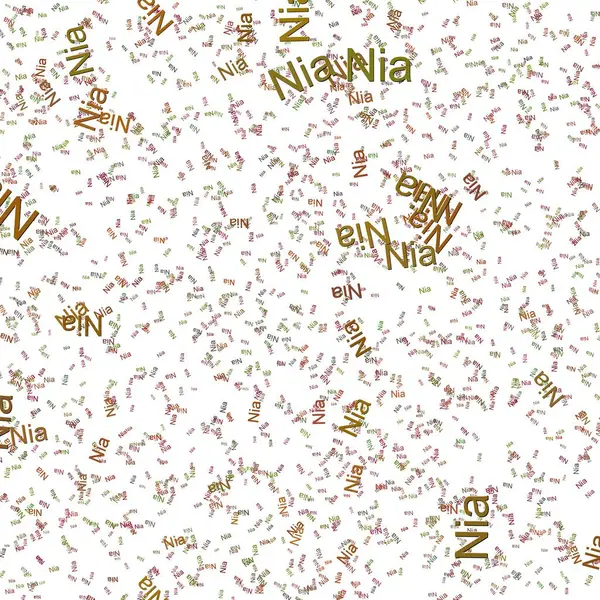 stock image Confetti words Nia dark StilettoTamarillo